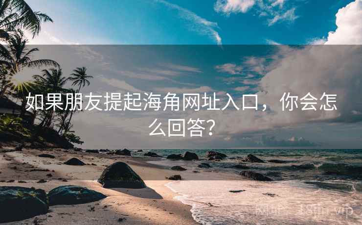 如果朋友提起海角网址入口，你会怎么回答？