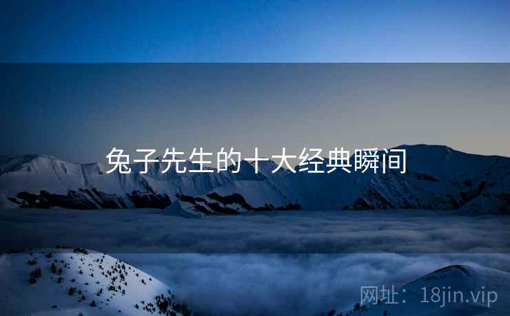 兔子先生的十大经典瞬间  第1张